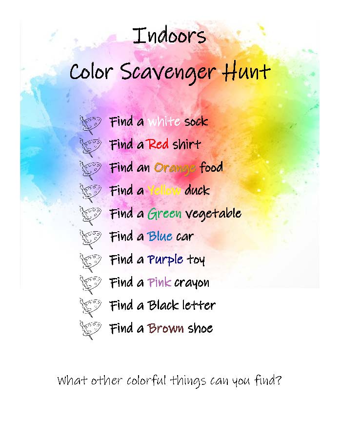 scavenger hunt pdf