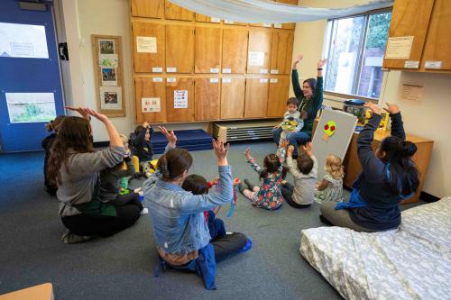 Toddlers at circle time.
